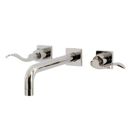 Kingston Brass KS6026DFL Wall Mount Tub Faucet, Polished Nickel KS6026DFL